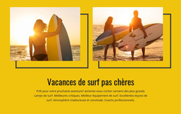 Nouveau Thème Pour Vacances De Surf Pas Chères