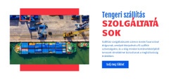 Tengeri Szállítás HTML5-Sablon