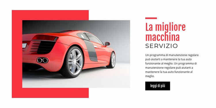 Miglior servizio di auto Modelli di Website Builder