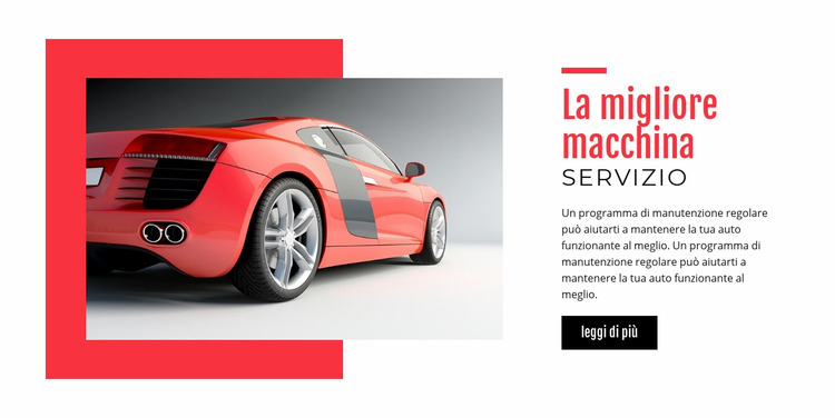 Miglior servizio di auto Modello Joomla