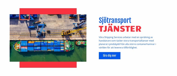 Sjötransport WordPress -tema