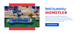 Deniz Taşımacılığı - En Iyi Web Sitesi Şablonu Tasarımı