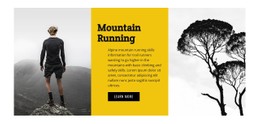 Travel Mountain Running Simple HTML CSS Template