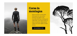 Corsa In Montagna Di Viaggio - Modello HTML Di Base