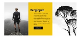 Reis Berglopen Eenvoudige HTML CSS-Sjabloon