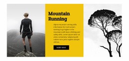 Viagem Montanha Correndo - Modelo De Uma Página