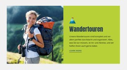 Fantastische Einseitenvorlage Für Wandertouren