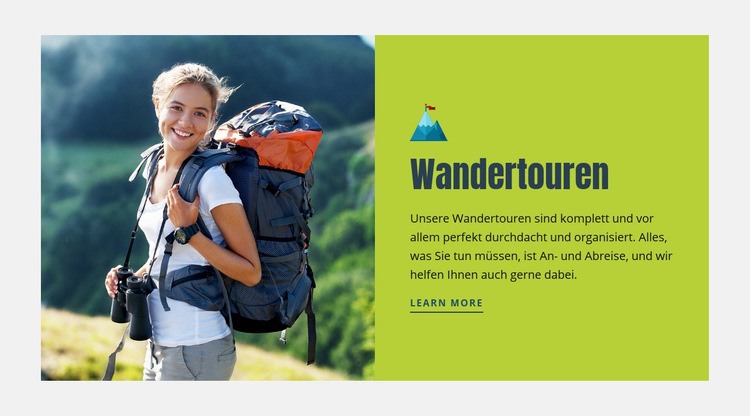 Wandertouren Website design