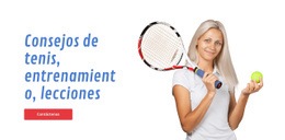 Consejos De Tenis, Entrenamiento, Lecciones - Creador De Sitios Web Profesional