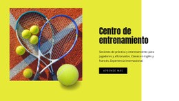 Centro De Entrenamiento De Tenis - HTML Website Maker