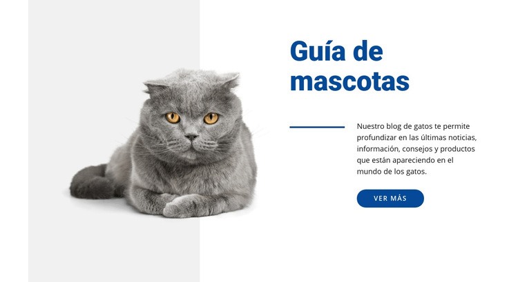 Guía de mascotas Creador de sitios web HTML