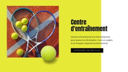 Centre De Formation Au Tennis - Conception Simple