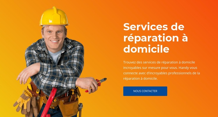 Électricité, plomberie, calfeutrage Créateur de site Web HTML