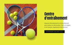 Centre De Formation Au Tennis – Site Web De Commerce Électronique