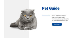 Pet Guide - Simple Homepage Design