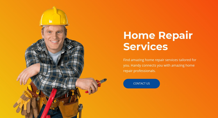 Electrical, plumbing, caulking Homepage Design