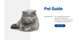 Pet Guide - HTML5 Landing Page