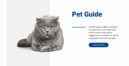 Guida Per Animali Domestici Modello HTML Di Base Con CSS