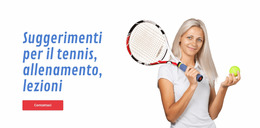 Suggerimenti Per Il Tennis, Allenamento, Lezioni - Modello Joomla Per Qualsiasi Dispositivo