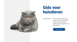 Huisdier Gids Eenvoudige Html-Sjabloon Met CSS