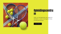 Tennis Trainingscentrum - Creatieve Multifunctionele HTML5-Sjabloon