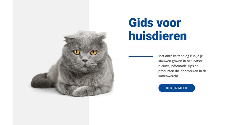 Huisdier gids Joomla-sjabloon