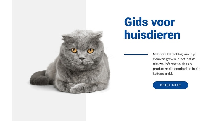 Huisdier gids Website mockup