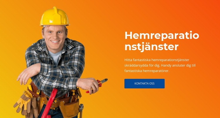 El, VVS, tätning HTML-mall