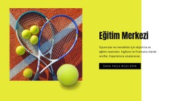 Tenis Eğitim Merkezi - Basit Tasarım