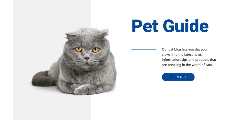 Pet guide Web Page Design