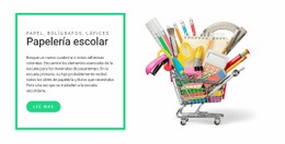 Material Escolar Sitio Web De Supermercado