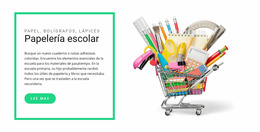 Material Escolar Sitio Web De Supermercado