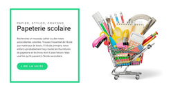 Papeterie Scolaire - Modèle WordPress