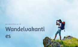 Wandeltochten In De Alpen - Creatieve Multifunctionele Websitebouwer