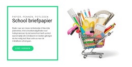 School Briefpapier - Moderne Websitebouwer