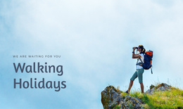 Homepage Sections For Alps Walking Tours