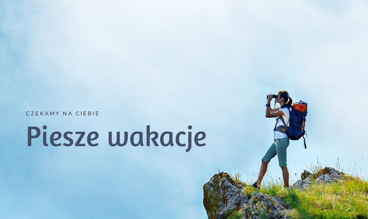 Wycieczki piesze w Alpy Szablon witryny sieci Web