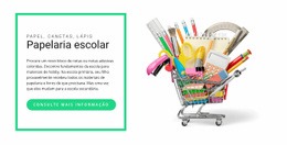 Papelaria Escolar - Um Modelo De Página Para Qualquer Dispositivo