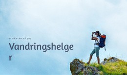 HTML-Webbplats För Alperna Vandringsturer