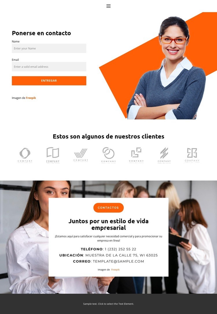 Números de teléfono Diseño de páginas web