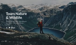 Wildlife Tours And Nature Trips HTML5 & CSS3 Template