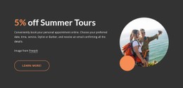 Summer Tours Responsive Site