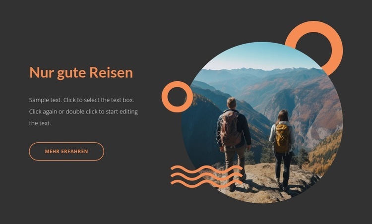 Nur gute Reisen HTML Website Builder