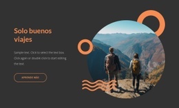 Maqueta De Sitio Web Gratuita Para Solo Buenos Viajes