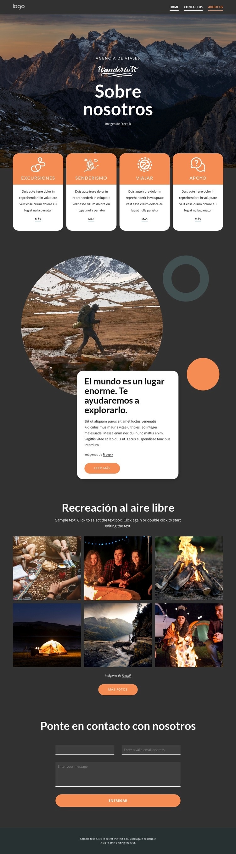 Hacer que viajar sea más fácil y maravilloso Maqueta de sitio web