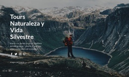 Plantilla HTML5 Exclusiva Para Excursiones De Vida Silvestre Y Viajes Por La Naturaleza.