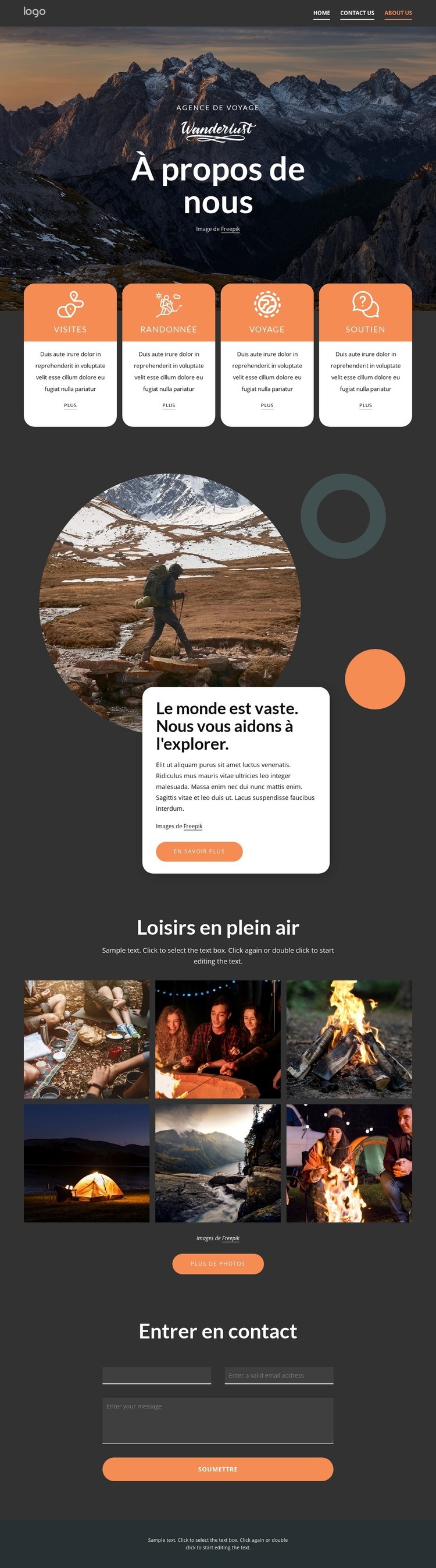 Rendre le voyage plus facile et merveilleux Modèles de constructeur de sites Web