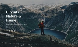 Visites De La Faune Et Excursions Dans La Nature - Modèle De Page HTML