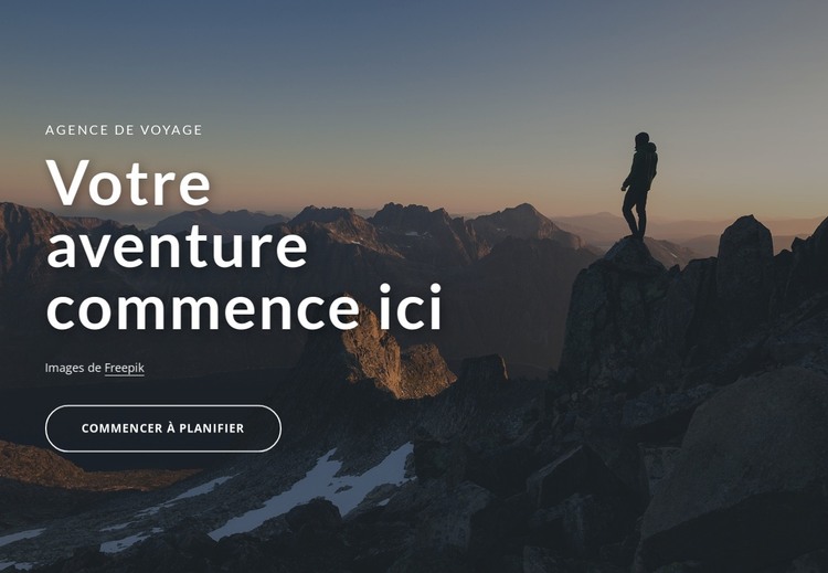 Voyage unique autour du monde Modèle HTML