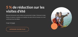 Visites D'Été - Modèle Joomla Premium